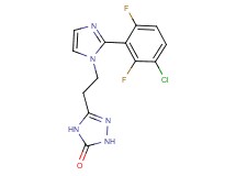 5-{2-[2-(3-chloro-2,6-difluorophenyl)-1H-imidazol-1-yl]ethyl}-2,4-dihydro-3H-1,2,4-triazol-3-one