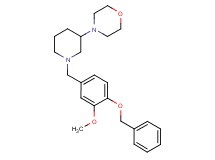 4-{1-[4-(benzyloxy)-3-methoxybenzyl]-3-piperidinyl}morpholine