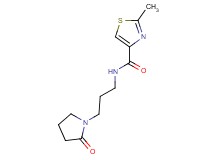 2-methyl-N-[3-(2-oxopyrrolidin-1-yl)propyl]-1,3-thiazole-4-carboxamide