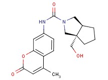 (3aS*,6aS*)-3a-(hydroxymethyl)-N-(4-methyl-2-oxo-2H-chromen-7-yl)hexahydrocyclopenta[c]pyrrole-2(1H)-carboxamide