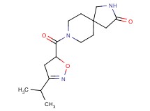 8-[(3-isopropyl-4,5-dihydro-5-isoxazolyl)carbonyl]-2,8-diazaspiro[4.5]decan-3-one