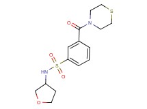 N-(tetrahydrofuran-3-yl)-3-(thiomorpholin-4-ylcarbonyl)benzenesulfonamide