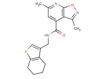 3,6-dimethyl-N-(4,5,6,7-tetrahydro-1-benzothien-3-ylmethyl)isoxazolo[5,4-b]pyridine-4-carboxamide