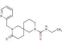 N-ethyl-9-oxo-8-(2-pyridinylmethyl)-2,8-diazaspiro[5.5]undecane-2-carboxamide