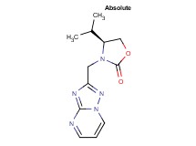 (4S)-4-isopropyl-3-([1,2,4]triazolo[1,5-a]pyrimidin-2-ylmethyl)-1,3-oxazolidin-2-one