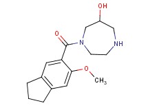 1-[(6-methoxy-2,3-dihydro-1H-inden-5-yl)carbonyl]-1,4-diazepan-6-ol hydrochloride