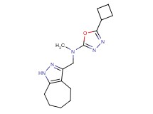 5-cyclobutyl-N-(1,4,5,6,7,8-hexahydrocyclohepta[c]pyrazol-3-ylmethyl)-N-methyl-1,3,4-oxadiazol-2-amine