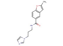 N-[3-(1H-imidazol-1-yl)propyl]-2-methyl-1-benzofuran-5-carboxamide trifluoroacetate