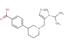 4-{1-[(1-isopropyl-1H-imidazol-5-yl)methyl]piperidin-3-yl}benzoic acid