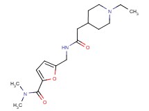 5-({[(1-ethyl-4-piperidinyl)acetyl]amino}methyl)-N,N-dimethyl-2-furamide