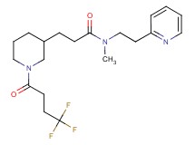 N-methyl-N-[2-(2-pyridinyl)ethyl]-3-[1-(4,4,4-trifluorobutanoyl)-3-piperidinyl]propanamide