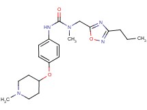 N-methyl-N'-{4-[(1-methylpiperidin-4-yl)oxy]phenyl}-N-[(3-propyl-1,2,4-oxadiazol-5-yl)methyl]urea