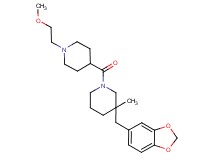 3-(1,3-benzodioxol-5-ylmethyl)-1-{[1-(2-methoxyethyl)piperidin-4-yl]carbonyl}-3-methylpiperidine