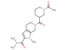 6-[(1-acetyl-3-piperidinyl)carbonyl]-N,N,1-trimethyl-4,5,6,7-tetrahydro-1H-pyrrolo[2,3-c]pyridine-2-carboxamide