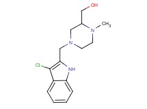 {4-[(3-chloro-1H-indol-2-yl)methyl]-1-methylpiperazin-2-yl}methanol
