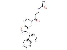 N-{3-[3-(1-naphthyl)-6,7-dihydroisoxazolo[4,5-c]pyridin-5(4H)-yl]-3-oxopropyl}urea