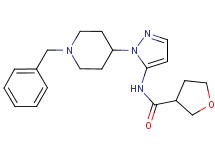 N-[1-(1-benzyl-4-piperidinyl)-1H-pyrazol-5-yl]tetrahydro-3-furancarboxamide