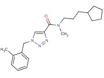 N-(3-cyclopentylpropyl)-N-methyl-1-(2-methylbenzyl)-1H-1,2,3-triazole-4-carboxamide