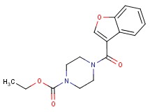 ethyl 4-(1-benzofuran-3-ylcarbonyl)piperazine-1-carboxylate