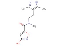 N-[2-(3,5-dimethyl-1H-pyrazol-4-yl)ethyl]-3-hydroxy-N-methylisoxazole-5-carboxamide
