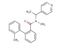 N,2'-dimethyl-N-(1-pyridin-4-ylethyl)biphenyl-2-carboxamide