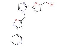 (5-{1-[(3-pyridin-3-ylisoxazol-5-yl)methyl]-1H-imidazol-2-yl}-2-furyl)methanol