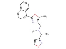 1-(3-isoxazolyl)-N-methyl-N-{[5-methyl-2-(1-naphthyl)-1,3-oxazol-4-yl]methyl}ethanamine