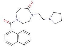 1-(1-naphthoyl)-4-[2-(1-pyrrolidinyl)ethyl]-1,4-diazepan-5-one