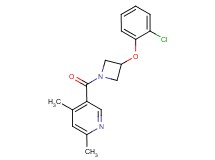 5-{[3-(2-chlorophenoxy)-1-azetidinyl]carbonyl}-2,4-dimethylpyridine