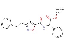 methyl (2S)-phenyl({[3-(2-phenylethyl)-5-isoxazolyl]carbonyl}amino)acetate