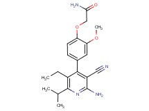 2-[4-(2-amino-3-cyano-5-ethyl-6-isopropylpyridin-4-yl)-2-methoxyphenoxy]acetamide