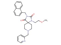 1-(2-methoxyethyl)-3-(1-naphthylmethyl)-8-(2-pyridinylmethyl)-1,3,8-triazaspiro[4.5]decane-2,4-dione