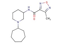 N-(1-cycloheptyl-3-piperidinyl)-4-methyl-1,2,5-oxadiazole-3-carboxamide