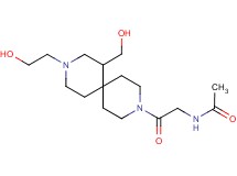 N-{2-[9-(2-hydroxyethyl)-7-(hydroxymethyl)-3,9-diazaspiro[5.5]undec-3-yl]-2-oxoethyl}acetamide