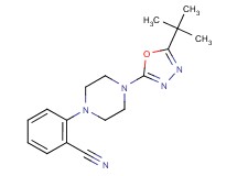 2-[4-(5-tert-butyl-1,3,4-oxadiazol-2-yl)piperazin-1-yl]benzonitrile