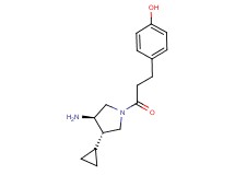4-{3-[(3R*,4S*)-3-amino-4-cyclopropylpyrrolidin-1-yl]-3-oxopropyl}phenol