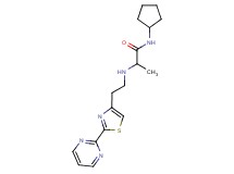 N-cyclopentyl-2-{[2-(2-pyrimidin-2-yl-1,3-thiazol-4-yl)ethyl]amino}propanamide