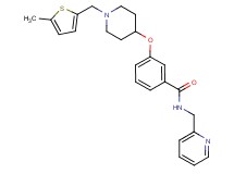 3-({1-[(5-methyl-2-thienyl)methyl]-4-piperidinyl}oxy)-N-(2-pyridinylmethyl)benzamide