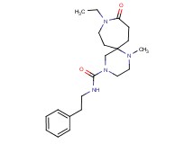 9-ethyl-1-methyl-10-oxo-N-(2-phenylethyl)-1,4,9-triazaspiro[5.6]dodecane-4-carboxamide