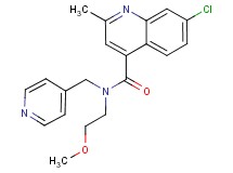 7-chloro-N-(2-methoxyethyl)-2-methyl-N-(pyridin-4-ylmethyl)quinoline-4-carboxamide