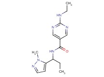 2-(ethylamino)-N-[1-(1-methyl-1H-pyrazol-5-yl)propyl]-5-pyrimidinecarboxamide
