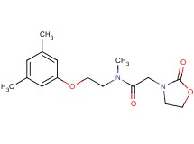 N-[2-(3,5-dimethylphenoxy)ethyl]-N-methyl-2-(2-oxo-1,3-oxazolidin-3-yl)acetamide