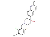 1-(2-chloro-6-fluoro-3-methylbenzyl)-4-(2-methylquinolin-6-yl)piperidin-4-ol