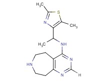 N-[1-(2,5-dimethyl-1,3-thiazol-4-yl)ethyl]-6,7,8,9-tetrahydro-5H-pyrimido[4,5-d]azepin-4-amine dihydrochloride