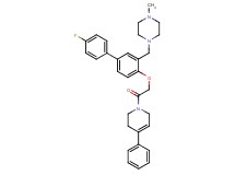 1-({4'-fluoro-4-[2-oxo-2-(4-phenyl-3,6-dihydro-1(2H)-pyridinyl)ethoxy]-3-biphenylyl}methyl)-4-methylpiperazine