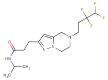 N-isopropyl-3-[5-(3,3,4,4-tetrafluorobutyl)-4,5,6,7-tetrahydropyrazolo[1,5-a]pyrazin-2-yl]propanamide