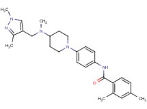 N-(4-{4-[[(1,3-dimethyl-1H-pyrazol-4-yl)methyl](methyl)amino]-1-piperidinyl}phenyl)-2,4-dimethylbenzamide