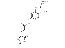 N-[(1,2-dimethyl-1H-benzimidazol-5-yl)methyl]-3-[(4S)-2,5-dioxoimidazolidin-4-yl]propanamide