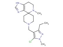 1'-[(5-chloro-3-ethyl-1-methyl-1H-pyrazol-4-yl)methyl]-5-methyl-1,5,6,7-tetrahydrospiro[imidazo[4,5-c]pyridine-4,4'-piperidine]