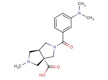(3aS*,6aS*)-2-[3-(dimethylamino)benzoyl]-5-methylhexahydropyrrolo[3,4-c]pyrrole-3a(1H)-carboxylic acid